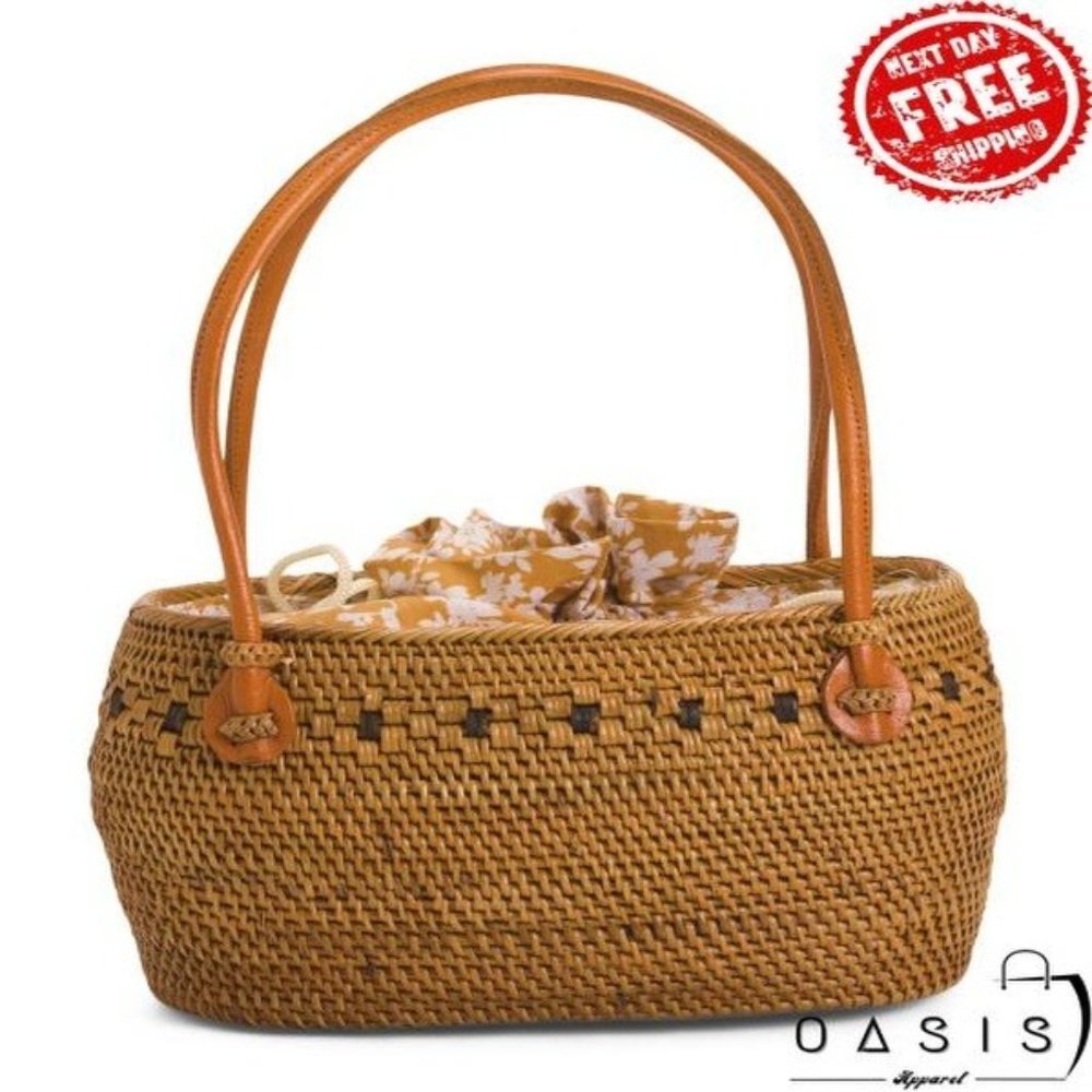MADE IN INDONESIA Woven Satchel/ Women's Bag